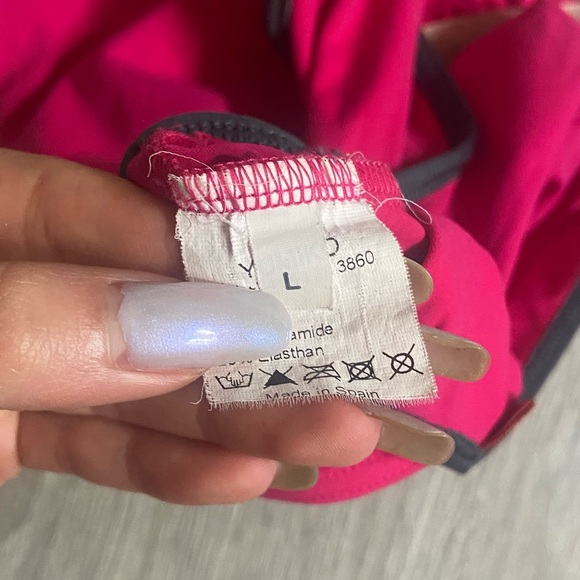 Yumiko Leotard - DISCONTINUED! Pinkberry and Titanium Larissa, Size Large - Picture 5 of 5